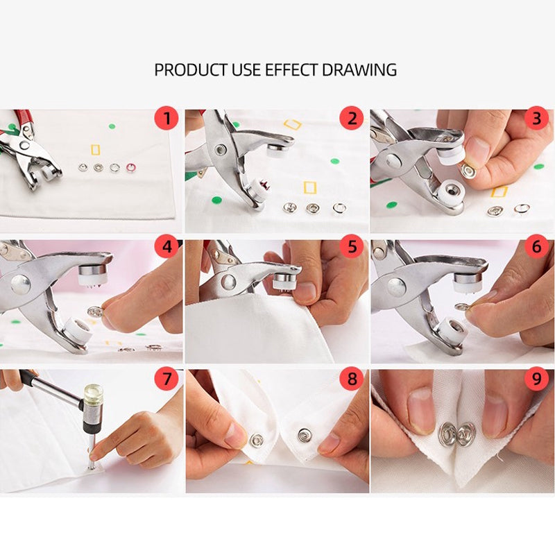 Snap Fasteners Kit Tool Set