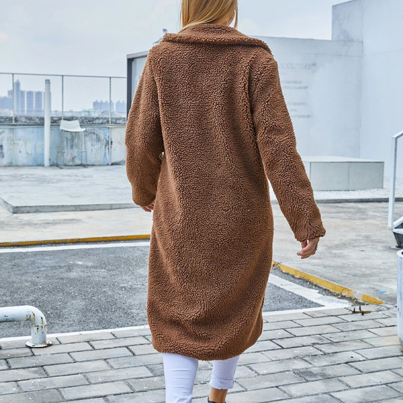 Lapel-Breasted Long Coat