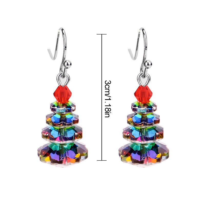Christmas tree earrings