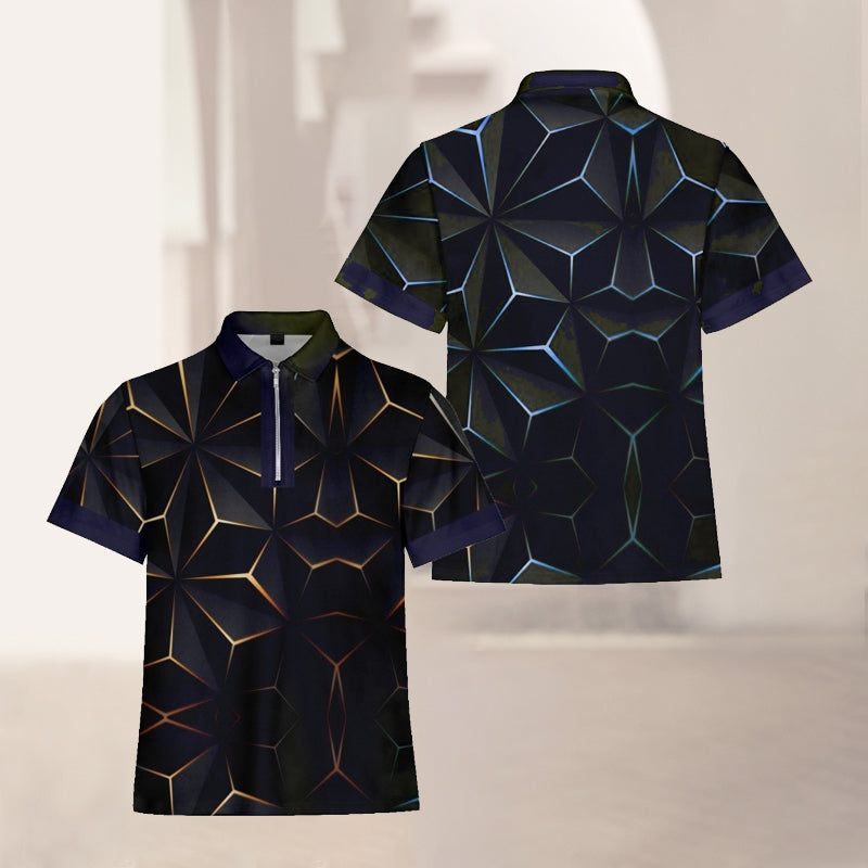 Fashion Casual Printed Polo Shirt