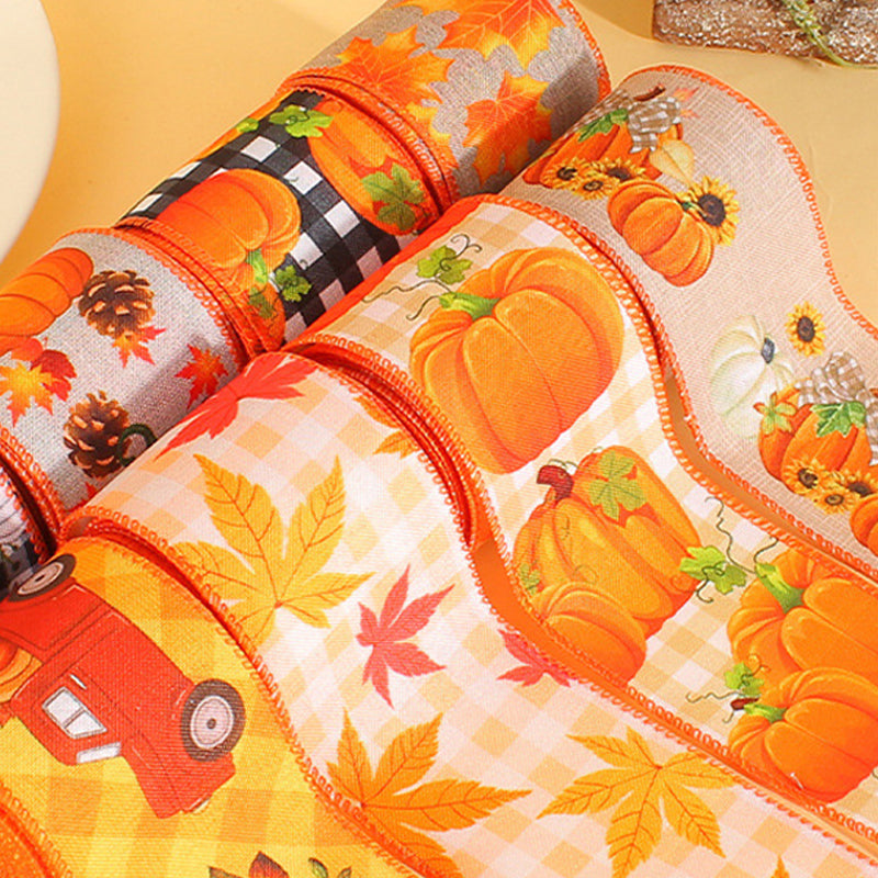 Pumpkin Print Ribbon