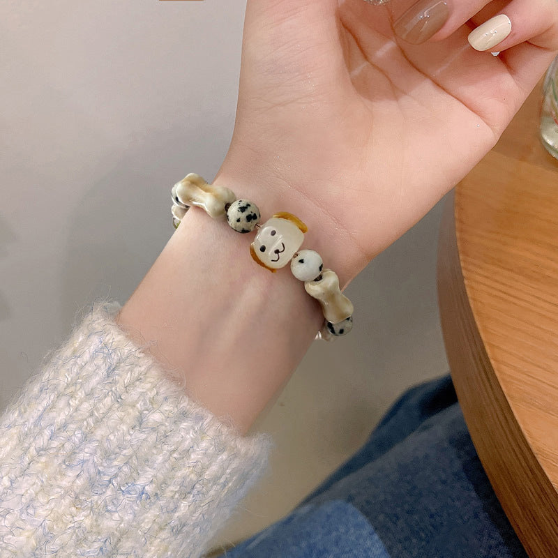 Handmade Ceramic Puppy Bracelet