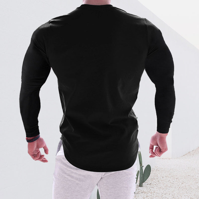 Muscle Long Sleeve Stretch T-Shirt