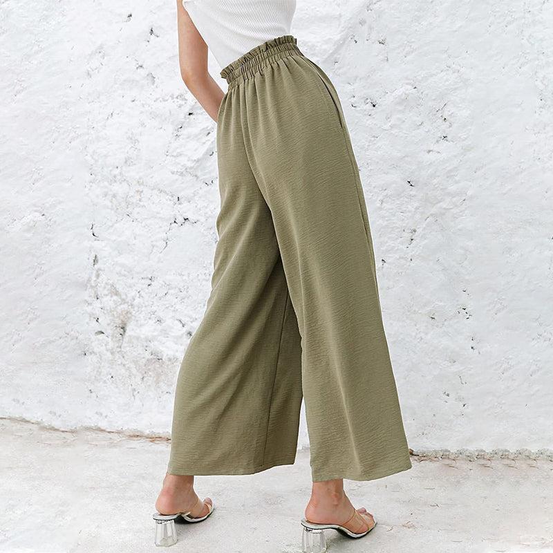 High Waist Wide Leg Casual Loose Pants