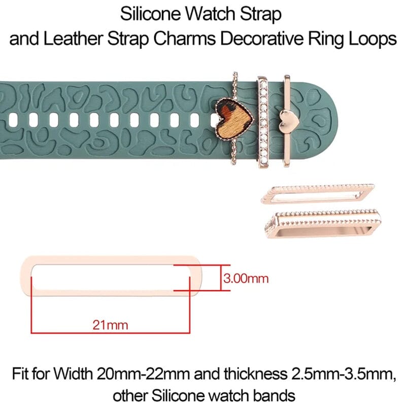 Watch Silicone Bands Decorative Rings