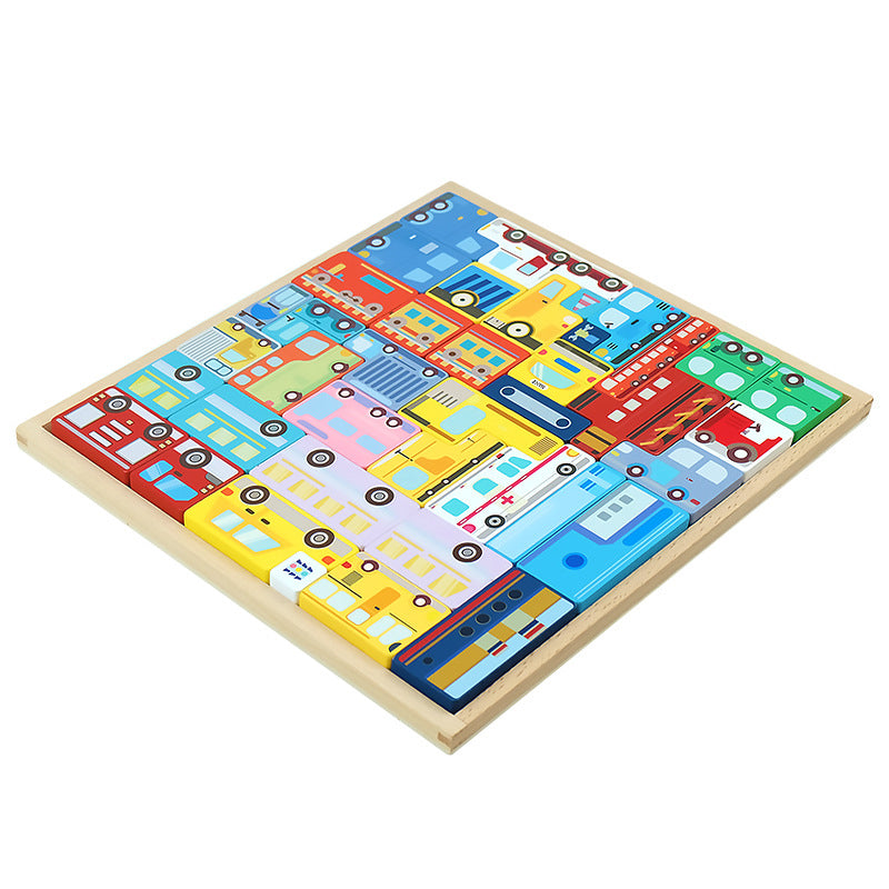 Wooden Russian Blocks Puzzle