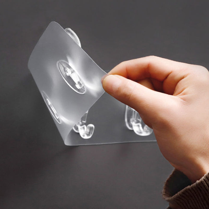 Multifunctional transparent 6 hooks