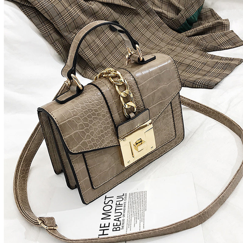 Stone Pattern Small Square Bag