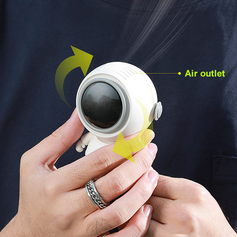 Astronaut Style Hanging Neck Small Fan