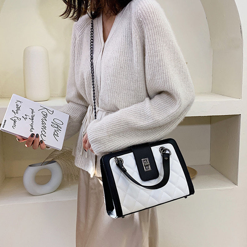 Rhombus Chain Small Square Bag