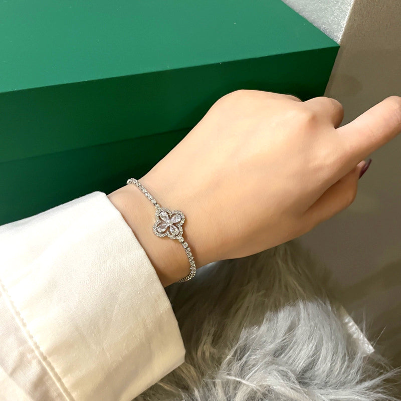 Lucky Four Leaf Clover Bracelet