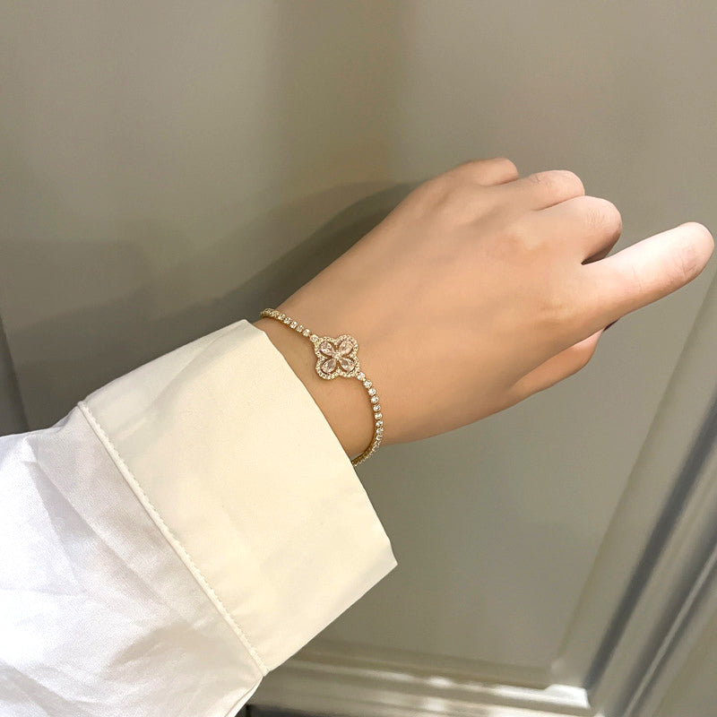 Lucky Four Leaf Clover Bracelet