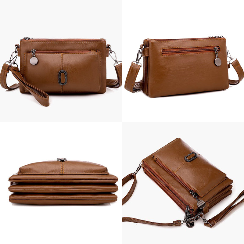 Multilayer PU Soft Leather Small Bag