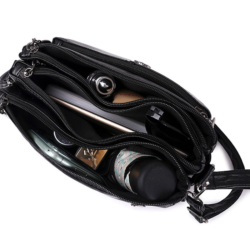 Multilayer PU Soft Leather Small Bag