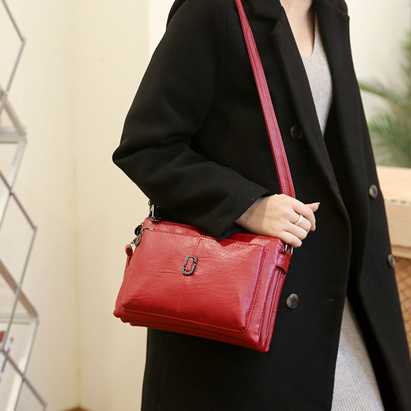 Multilayer PU Soft Leather Small Bag