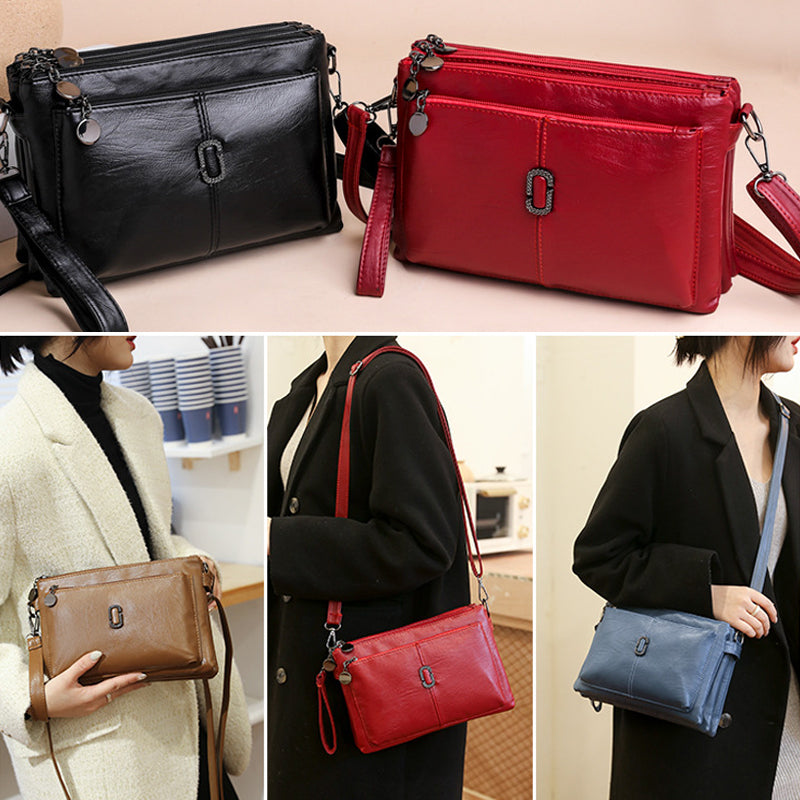 Multilayer PU Soft Leather Small Bag