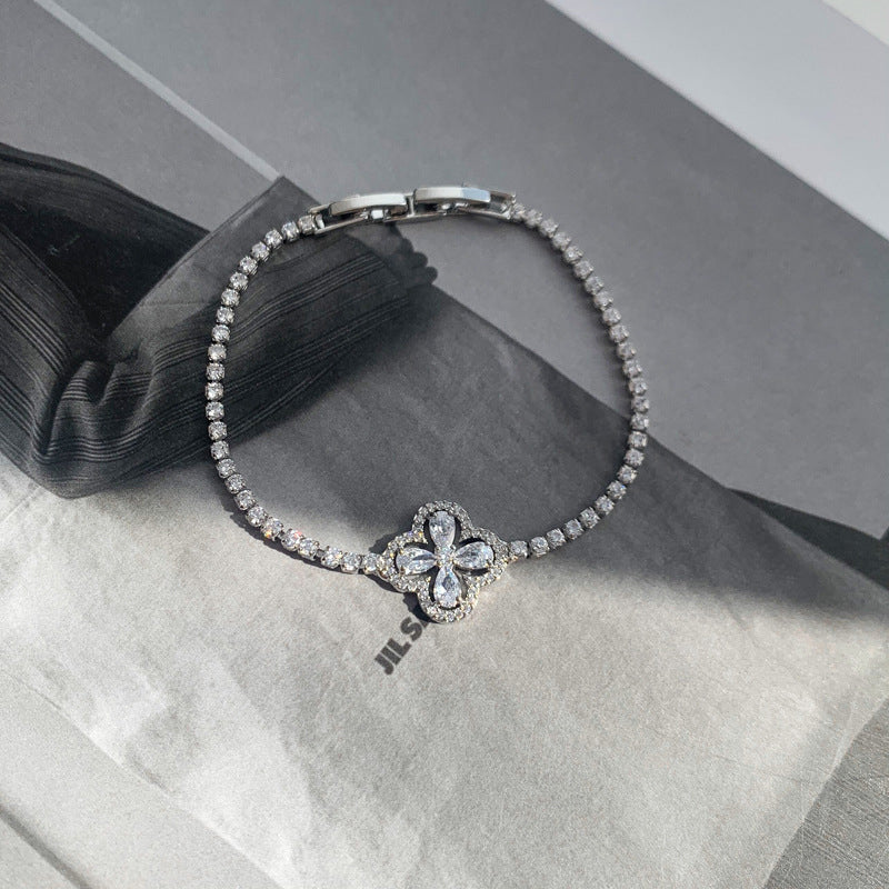 Lucky Four Leaf Clover Bracelet