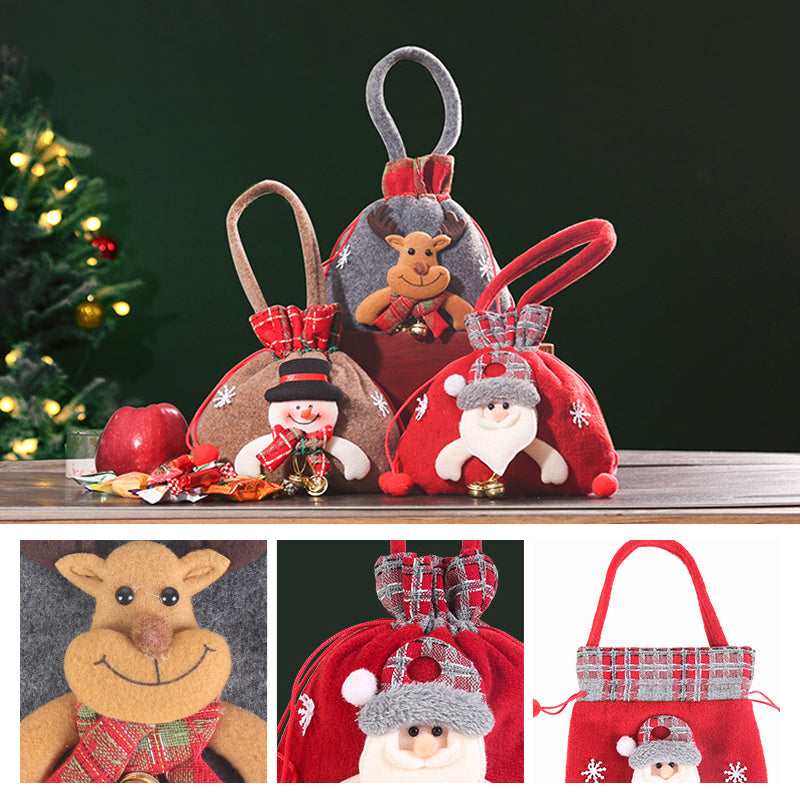 Christmas Gift Bags Zipper Design