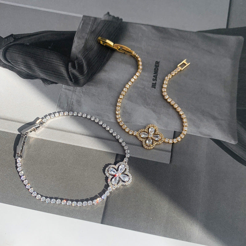 Lucky Four Leaf Clover Bracelet