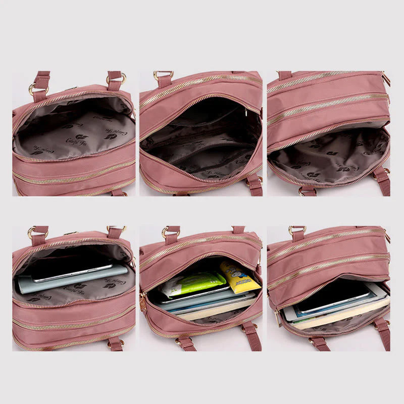 Waterproof Nylon Multi-Layer Shoulder Bag