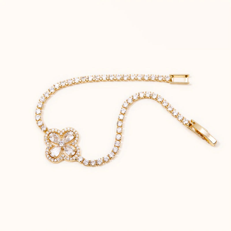 Lucky Four Leaf Clover Bracelet