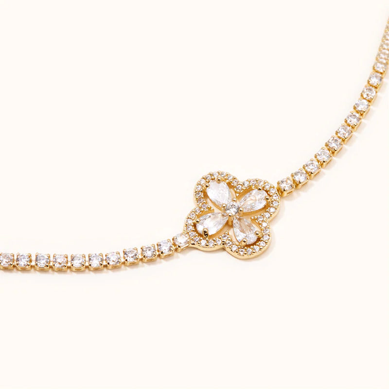 Lucky Four Leaf Clover Bracelet