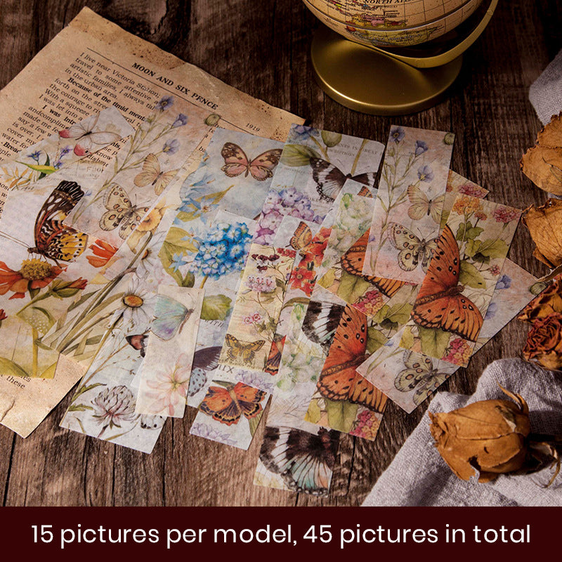 Years Trace Retro Stickers Set