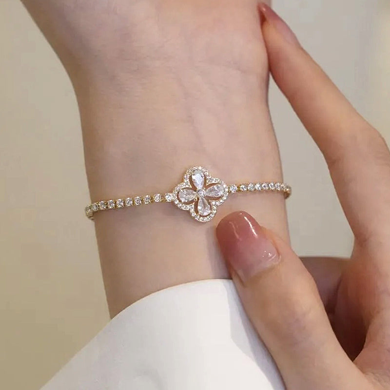 Lucky Four Leaf Clover Bracelet