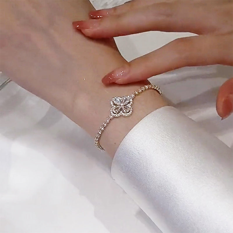 Lucky Four Leaf Clover Bracelet