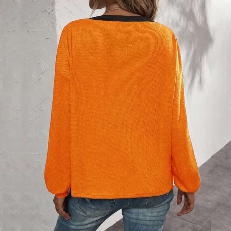 Waffle Long Sleeve Cardigan T-Shirt