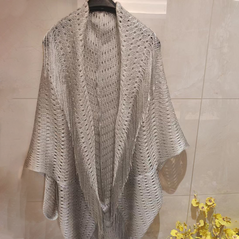 Fringe Shawl with Sunscreen