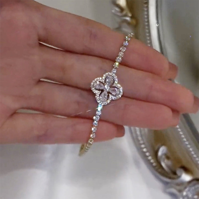 Lucky Four Leaf Clover Bracelet