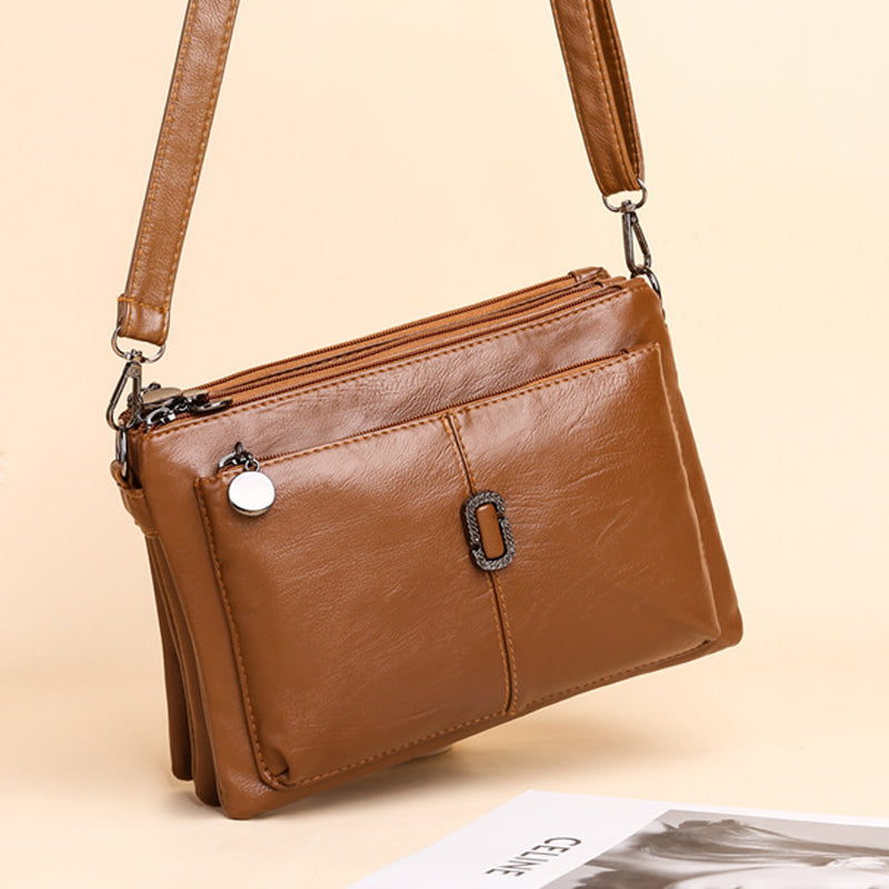 Multilayer PU Soft Leather Small Bag