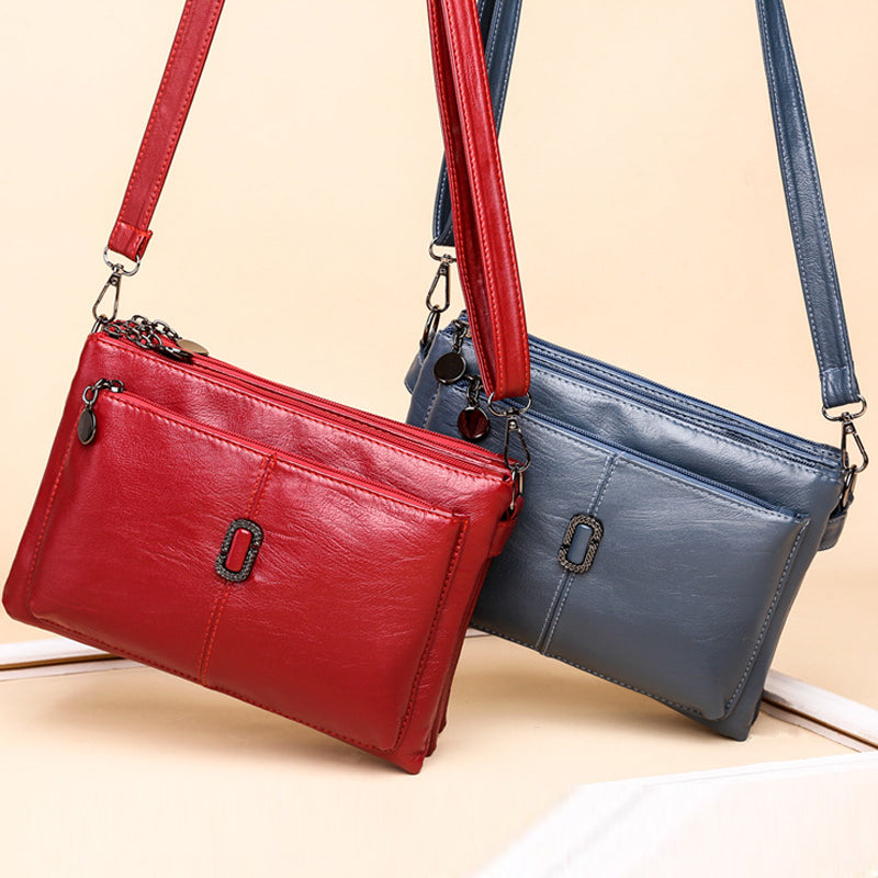 Multilayer PU Soft Leather Small Bag