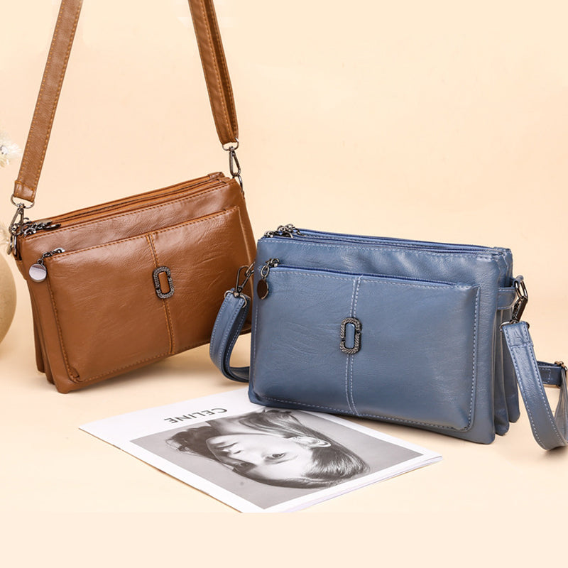 Multilayer PU Soft Leather Small Bag