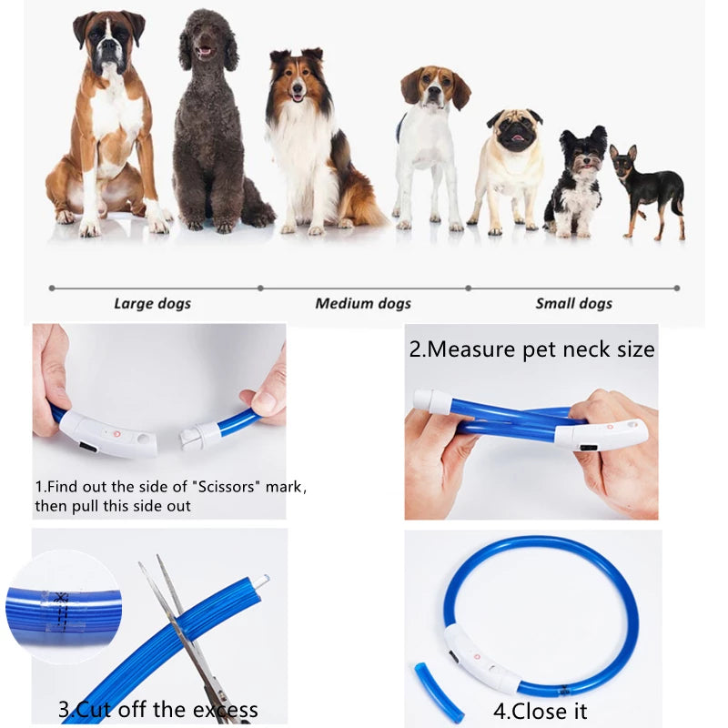 USB Charging Pet Light-emitting Collar