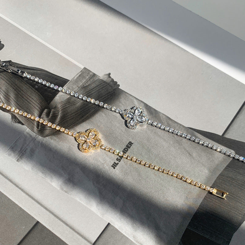 Lucky Four Leaf Clover Bracelet
