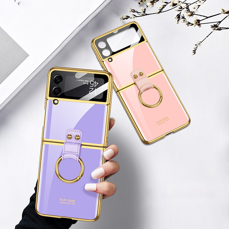 Electroplating pc Phone Case for Samsung Zflip3