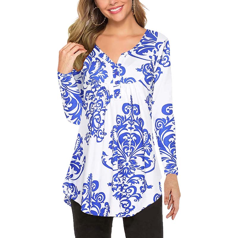 Women's Autumn Printed Long Sleeve T-Shirt