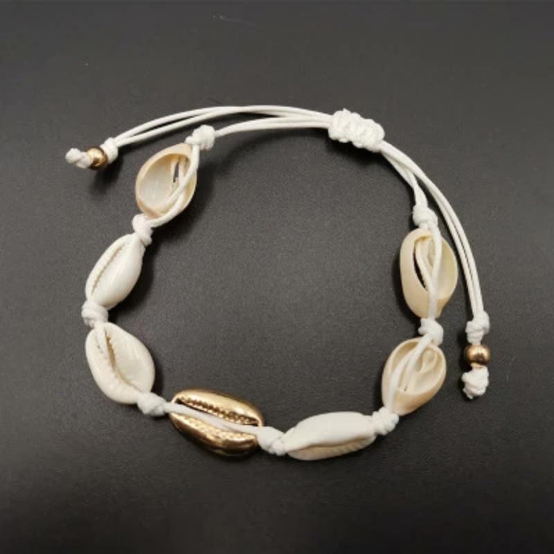 Women Cowrie Shell Bracelets Delicate Rope Chain Bracelet