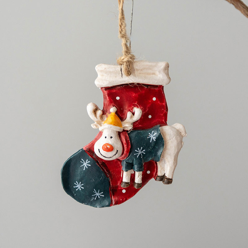 Resin Christmas Tree Decorative Pendants