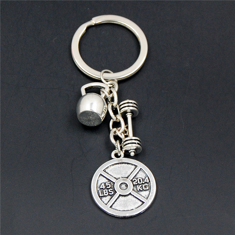 Dumbbell Keychain
