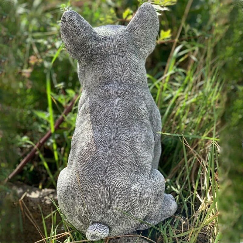 French Bulldog Statue Garden Decoration