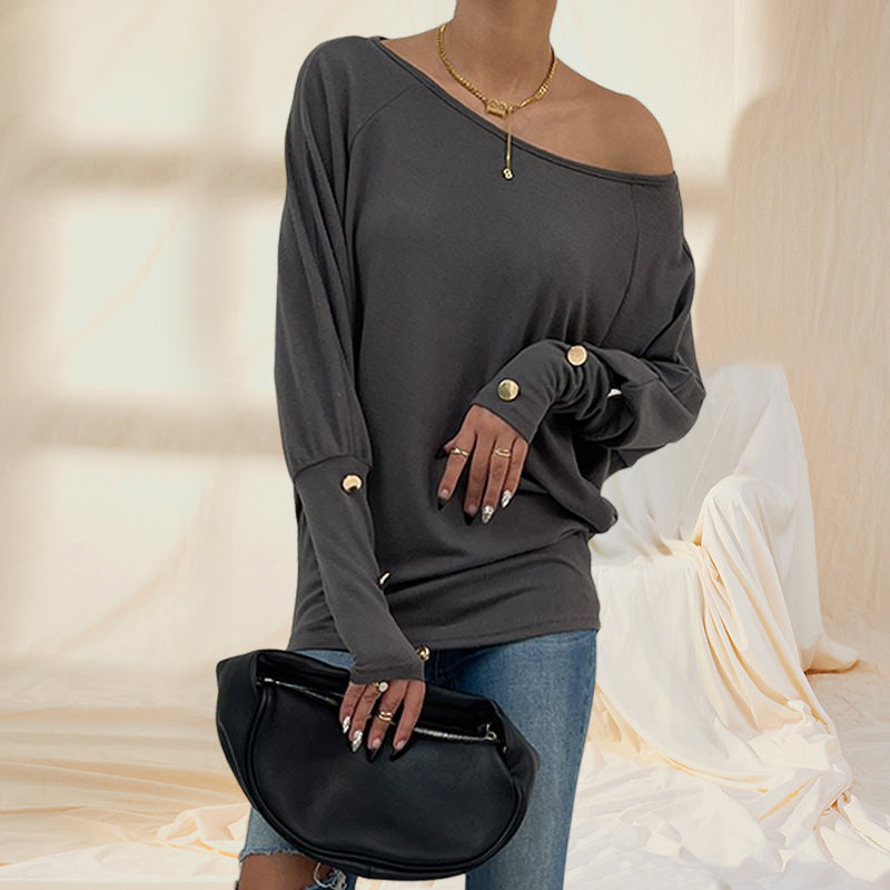 Women's Solid Casual Crewneck Sweatshirts