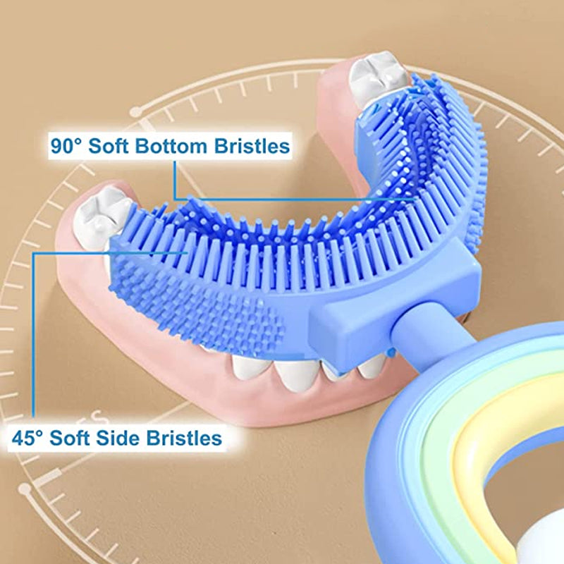 Kids Rainbow U-shaped Toothbrush