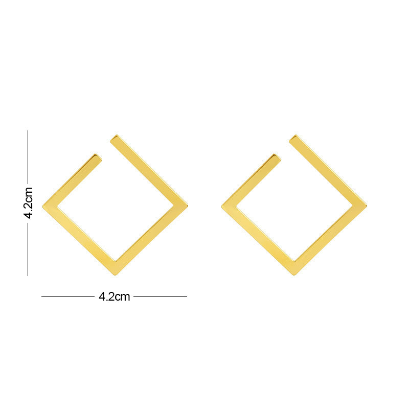 SQUARE HOOP EARRINGS