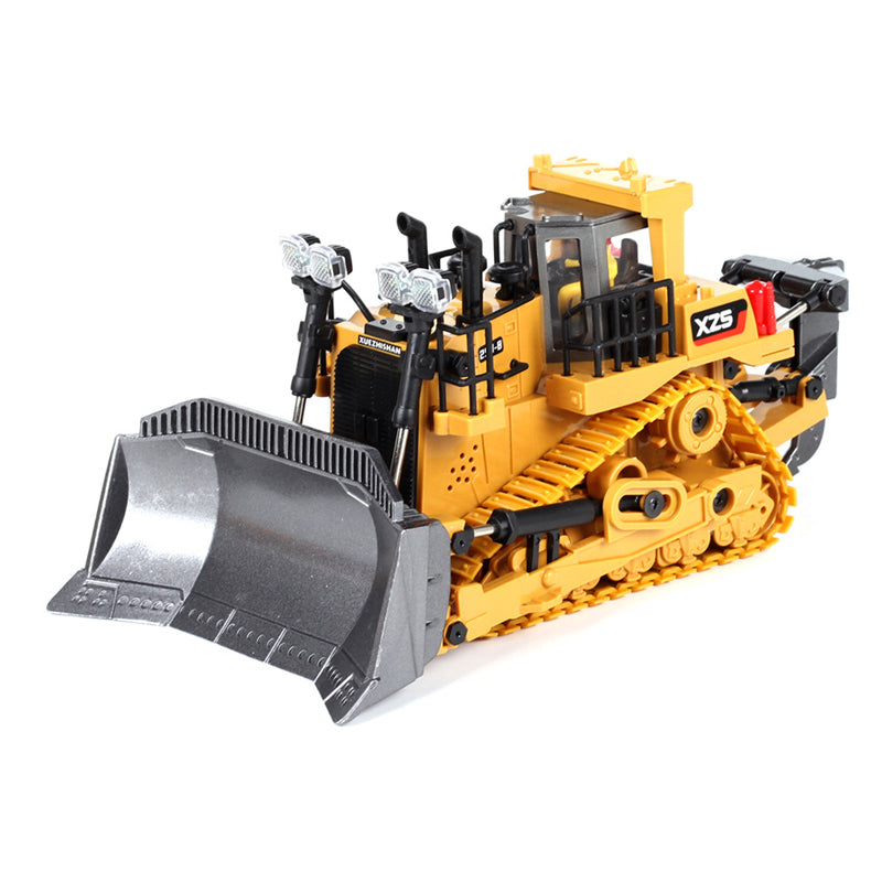 Alloy Bulldozer Toys Pushing Sand and Snow