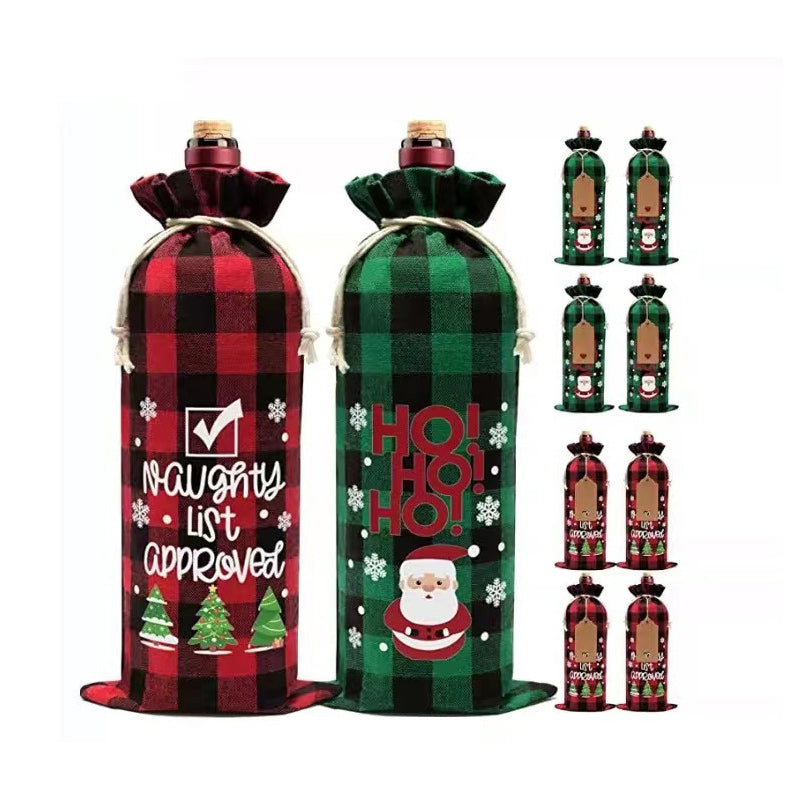 Christmas Wine Bags