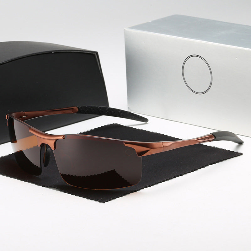 Men's Photochromic Sunglasses with Anti-glare Polarized Lens
