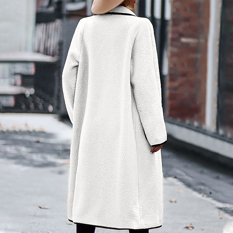 Contrast Pocket Long Jacket